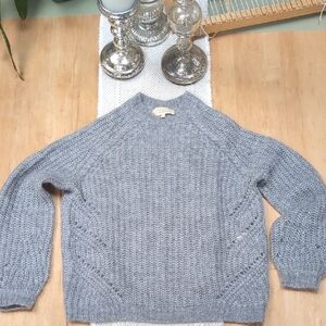Sezane Dwee Light Gray Knit Sweater
